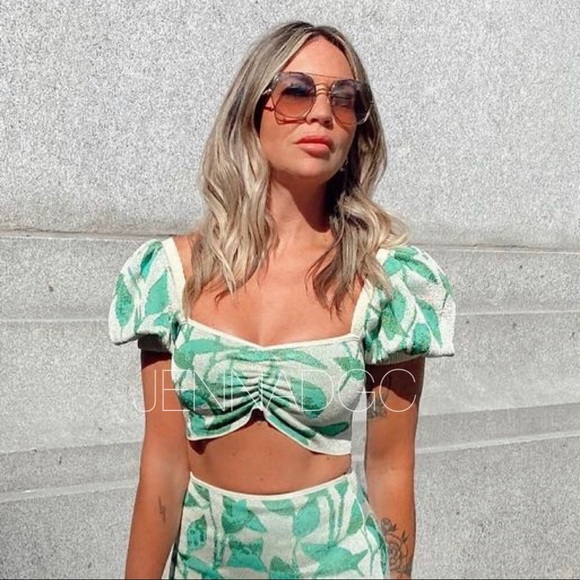 NWT leaf Zara cropped knit top - Picture 13 of 16